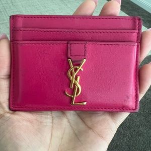 YSL cardholder with wear